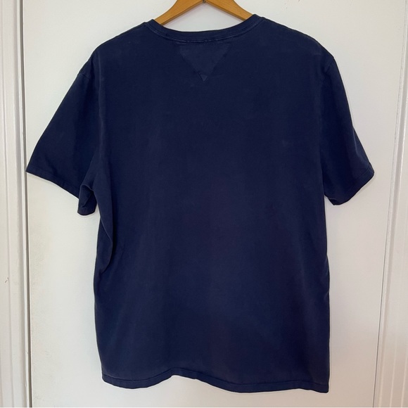 Tommy Jeans Navy Embroidered Tee Shirt - Picture 5 of 9